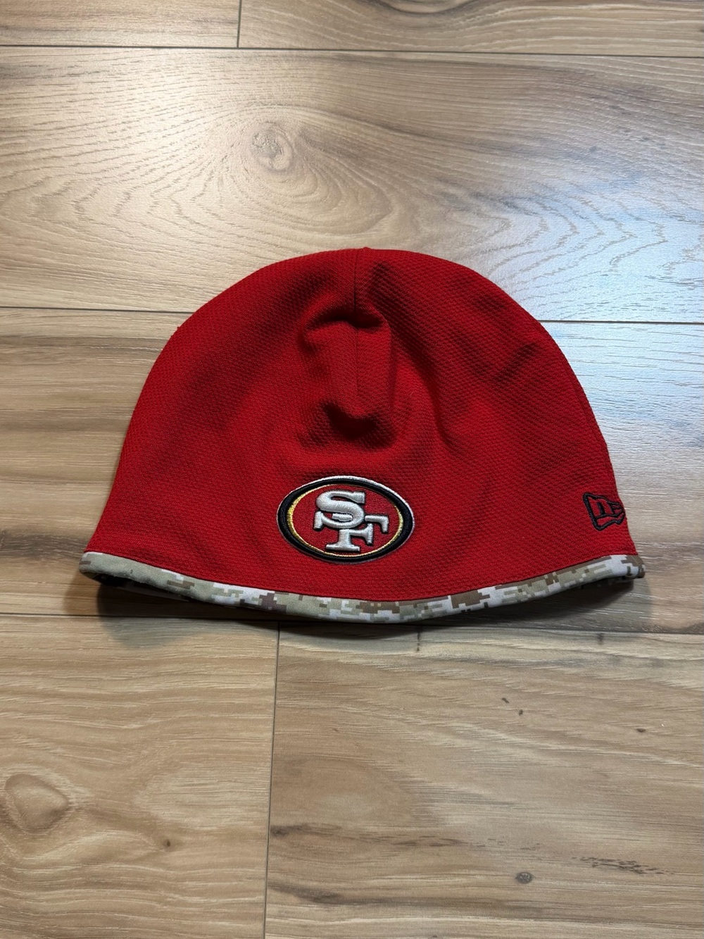San Francisco 49ers Red Knit Beanie Hat - Kids